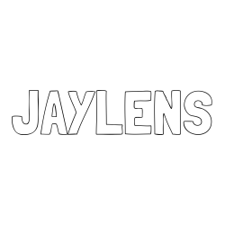 Online Created Coloring Page - JAYLENS Coloring Page