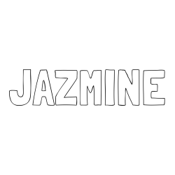 JAZMINE Coloring Page