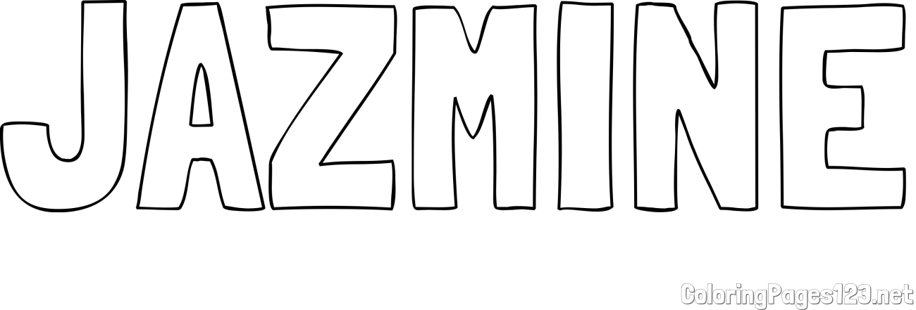JAZMINE Coloring Page