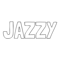 Online Created Coloring Page - JAZZY Coloring Page