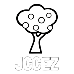 Online Created Coloring Page - JCCEZ Coloring Page and Apple Tree Coloring Page