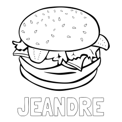 Online Created Coloring Page - JEANDRÉ Coloring Page and Big Mac Coloring Page for Kids