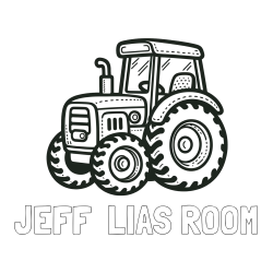 Online Created Coloring Page - JEFF  LIAS ROOM Coloring Page and Beautiful Tractor Coloring Page