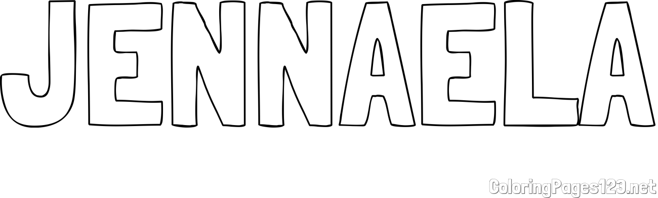JENNAELA Coloring Page