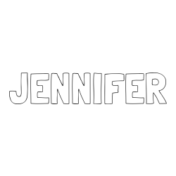 JENNIFER Coloring Page