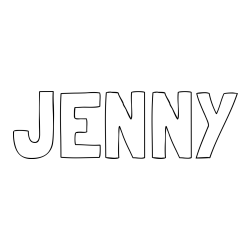 Online Created Coloring Page - JENNY Coloring Page