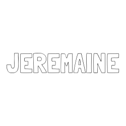 Online Created Coloring Page - JEREMAINE Coloring Page