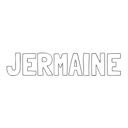 Online Created Coloring Page - JERMAINE Coloring Page