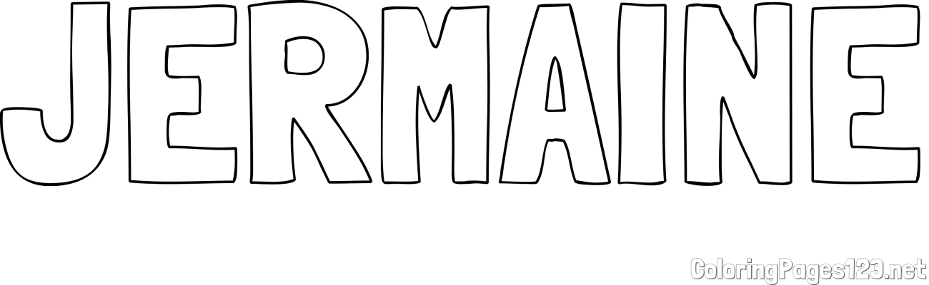 JERMAINE Coloring Page