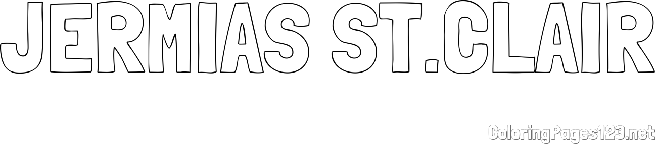 JERMIAS ST.CLAIR Coloring Page