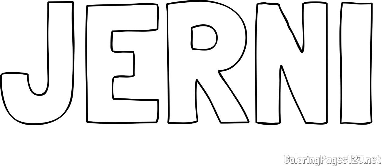 JERNI Coloring Page