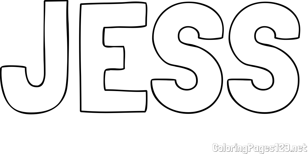 JESS Coloring Page