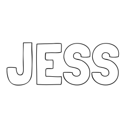 Online Created Coloring Page - JESS Coloring Page
