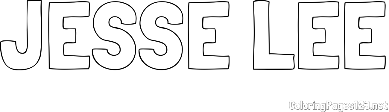 JESSE LEE Coloring Page