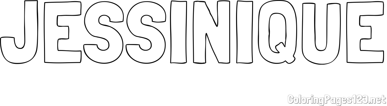 JESSINIQUE Coloring Page