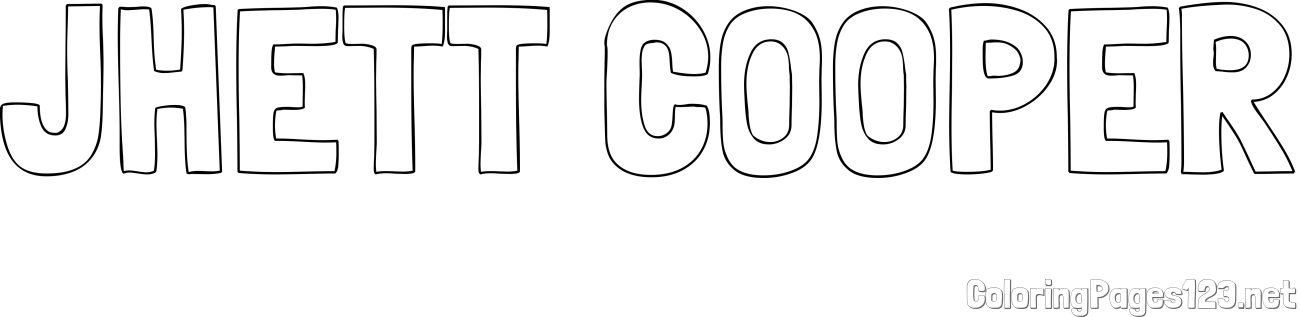 JHETT COOPER Coloring Page