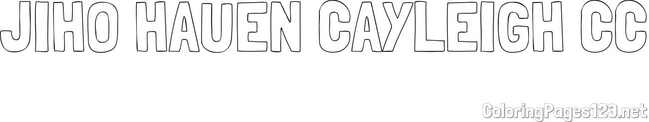 JIHO HAUEN CAYLEIGH CC Coloring Page