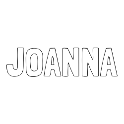 Online Created Coloring Page - JOANNA Coloring Page