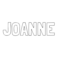 JOANNE Coloring Page