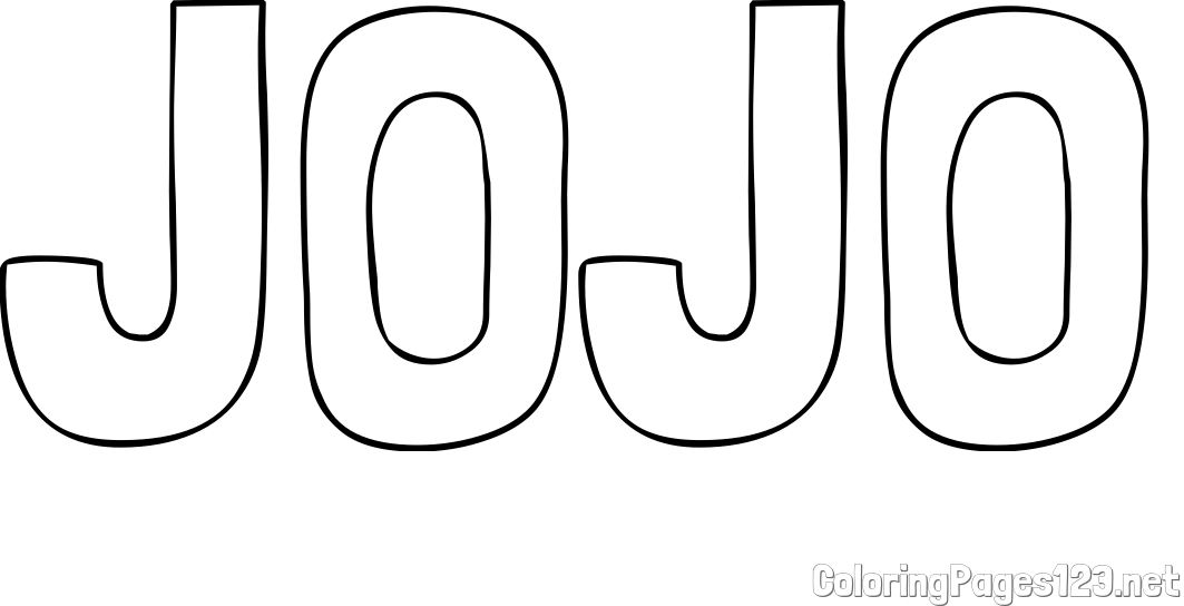 JOJO Coloring Page