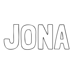 Online Created Coloring Page - JONA Coloring Page