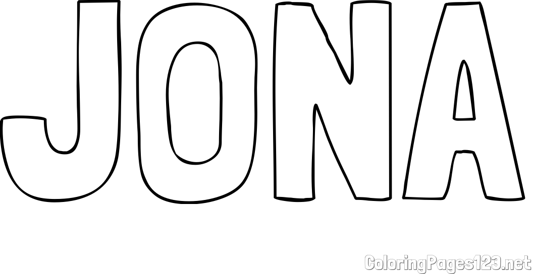 JONA Coloring Page