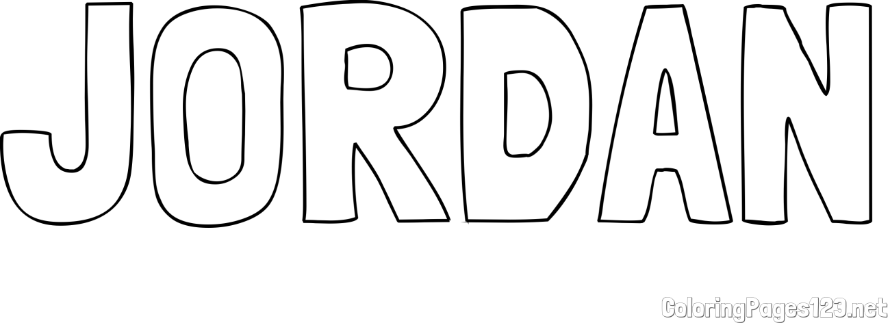 JORDAN Coloring Page