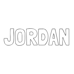 Online Created Coloring Page - JORDAN Coloring Page