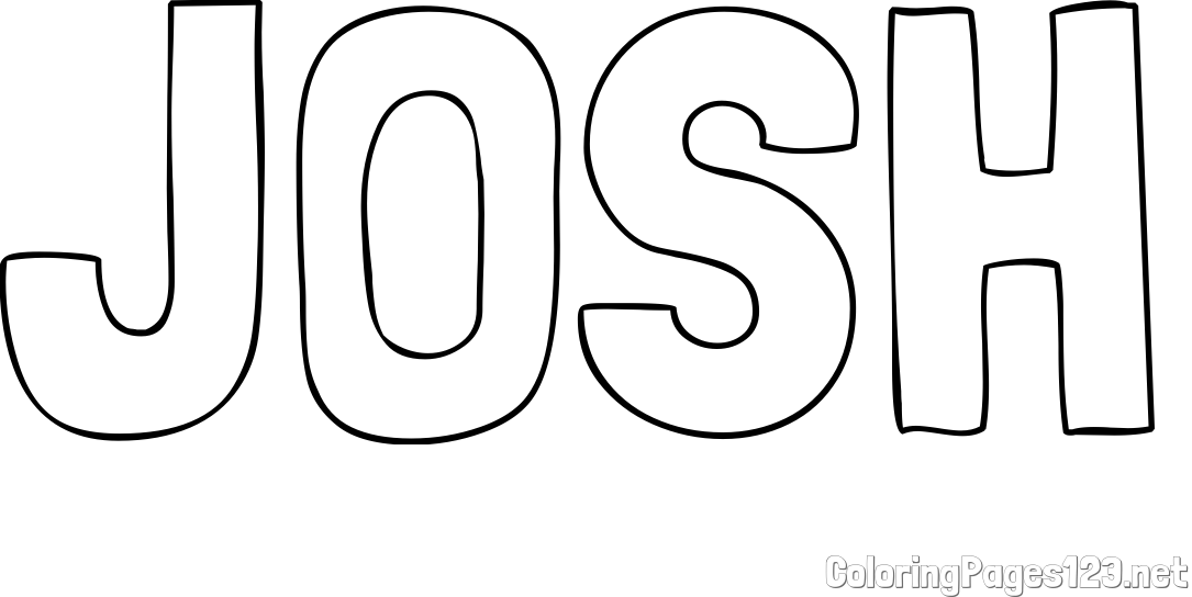 JOSH Coloring Page