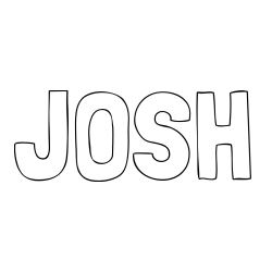 Online Created Coloring Page - JOSH Coloring Page