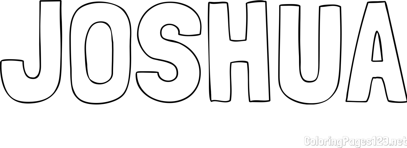 JOSHUA Coloring Page
