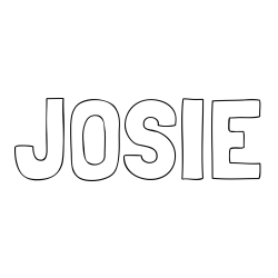Online Created Coloring Page - JOSIE Coloring Page