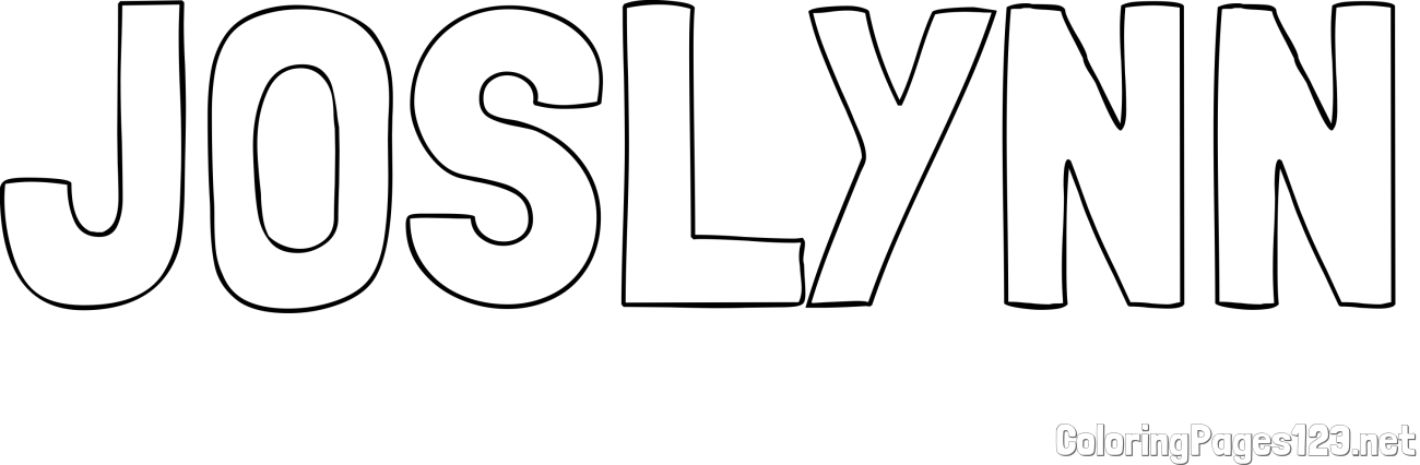 JOSLYNN Coloring Page