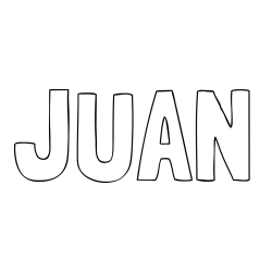 Online Created Coloring Page - JUAN Coloring Page