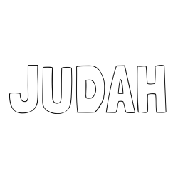 Online Created Coloring Page - JUDAH Coloring Page