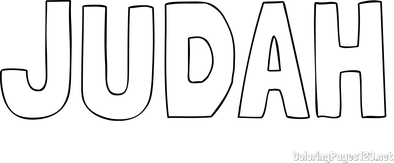 JUDAH Coloring Page