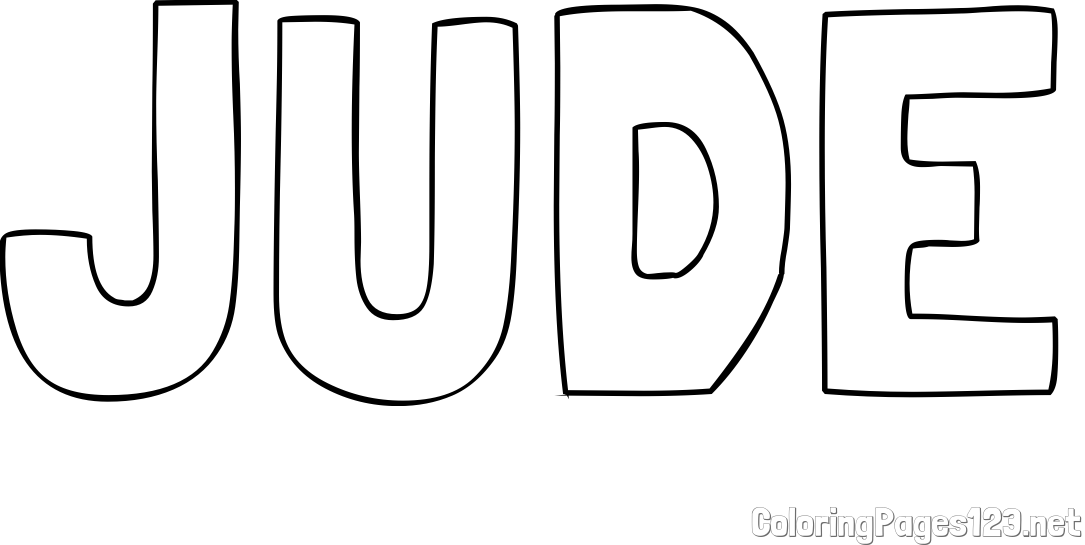 JUDE Coloring Page