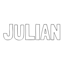 JULIAN Coloring Page