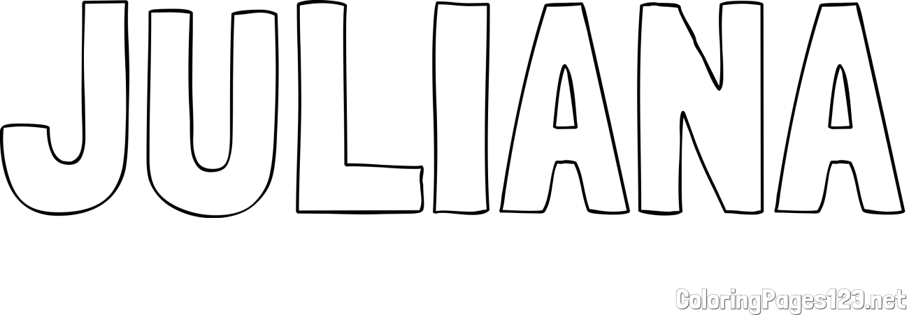JULIANA Coloring Page