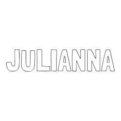Online Created Coloring Page - JULIANNA Coloring Page