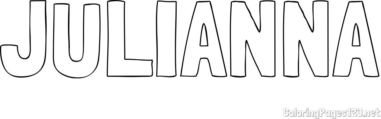 JULIANNA Coloring Page