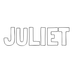 Online Created Coloring Page - JULIET Coloring Page