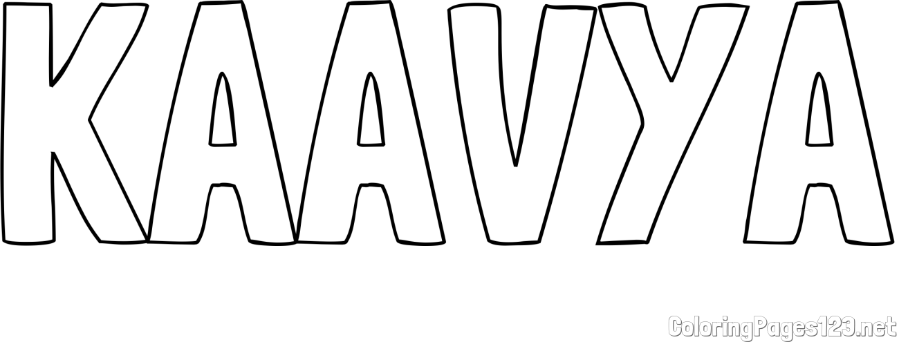 KAAVYA Coloring Page