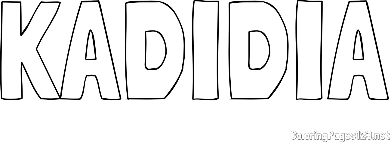 KADIDIA Coloring Page