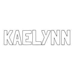 Online Created Coloring Page - KAELYNN Coloring Page