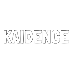 Online Created Coloring Page - KAIDENCE Coloring Page