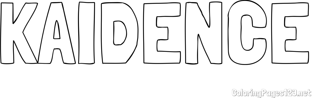 KAIDENCE Coloring Page