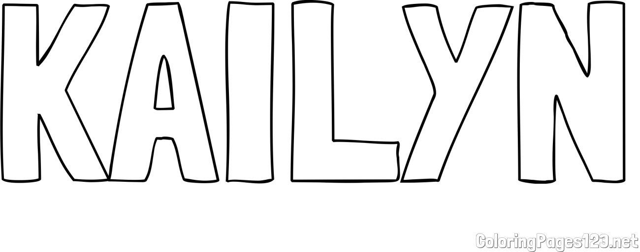KAILYN Coloring Page