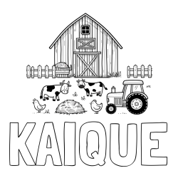 Online Created Coloring Page - KAIQUE Coloring Page and Kids Farm Coloring Page