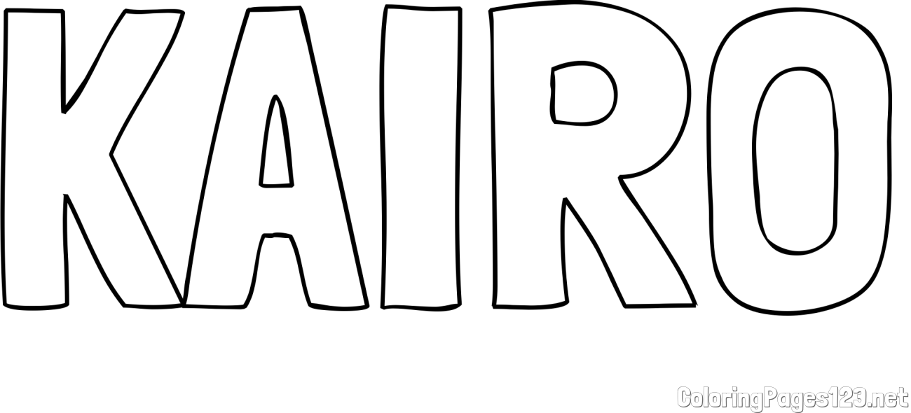 KAIRO Coloring Page